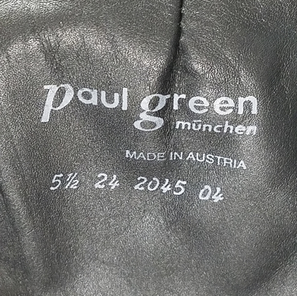 PAUL GREEN BLACK LUXURY LEATHER TALL BOOTS - Picture 14 of 16
